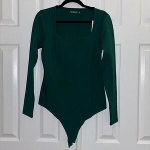 NWT Abercrombie & Fitch soft A&F Collection Bodysuit - Green